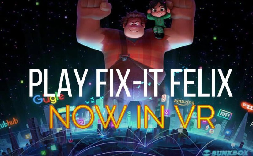 Fix-it Ralph VR Oculus Meta Quest simulation game