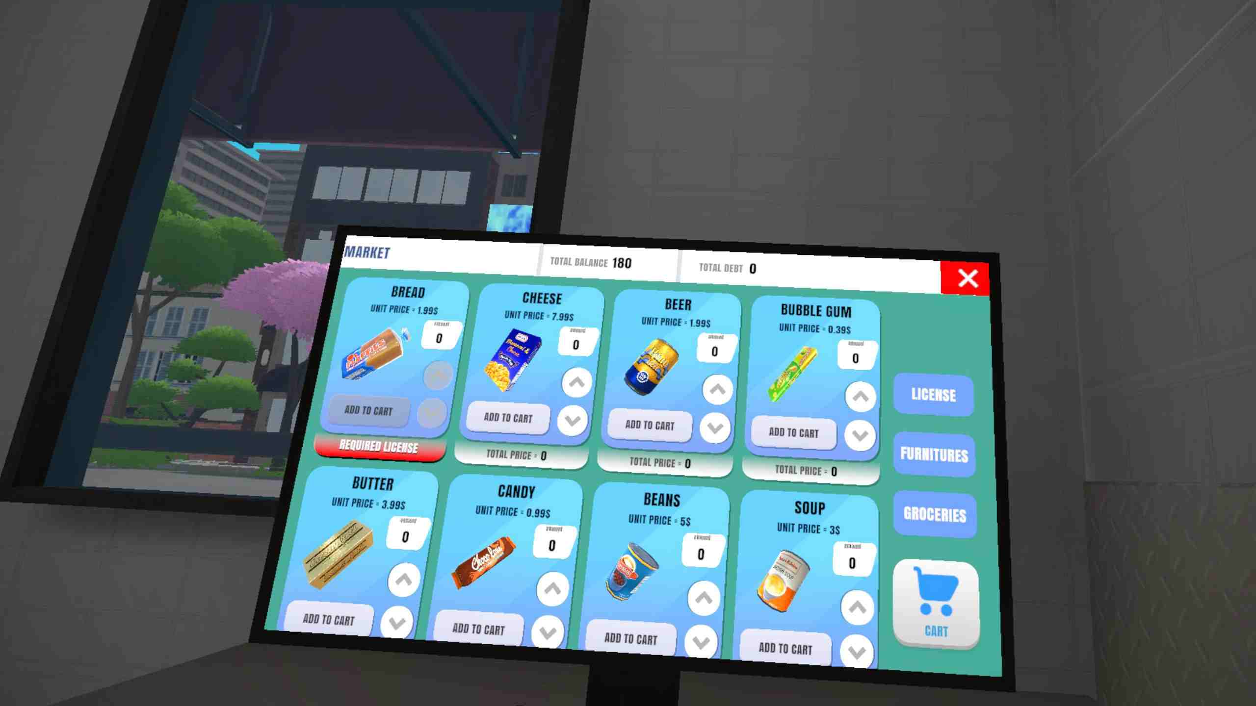 Supershop Simulator Oculus Meta Quest VR Game