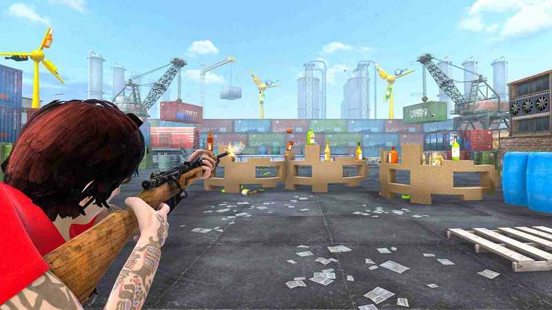 VR Bottle Shooter
