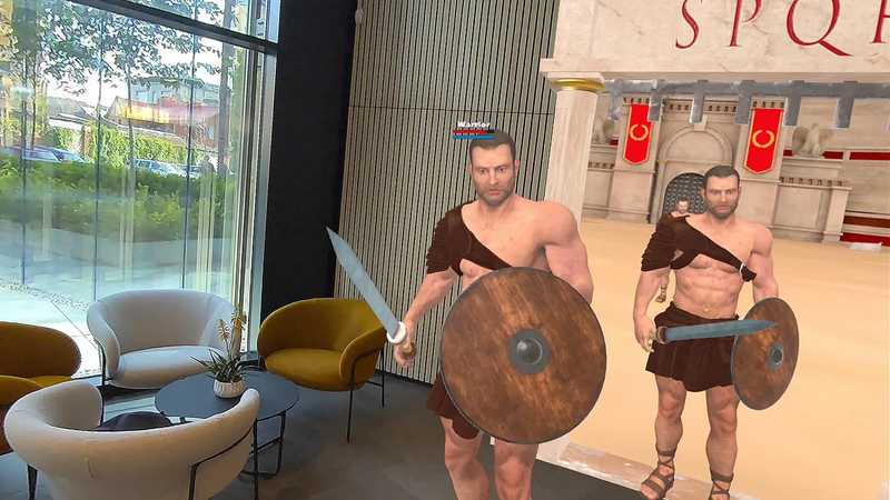 Gladiator Battle- Mixed Reality Fight