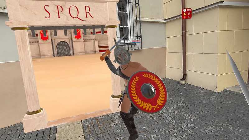 Gladiator Battle- Mixed Reality Fight