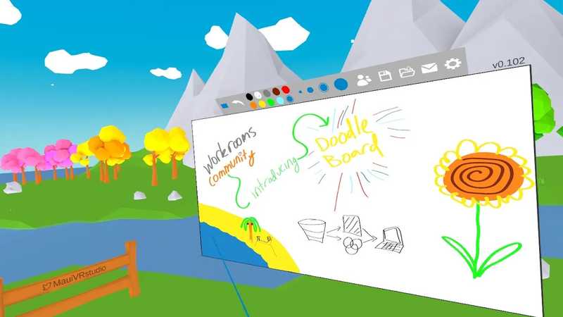 Doodle Board whiteboard paint sketch draw