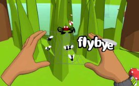 Flybye Spider Web VR Oculus Meta Quest all-in-one gesture control game