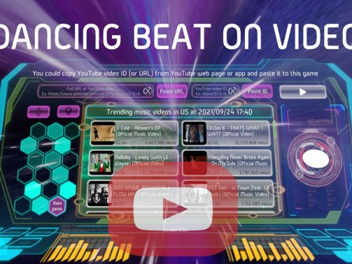 Dancing Beat on Video VR Oculus Meta Quest all-in-one musical game<span class="mi-jiaobiao" style="background-color: #016a34;">Musical</span>