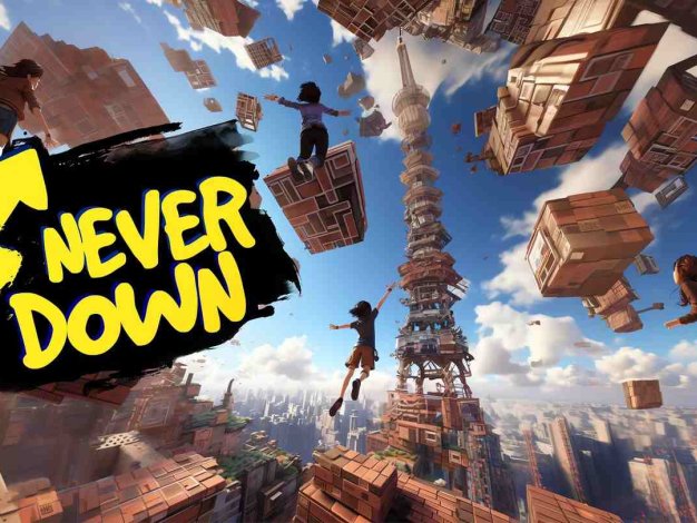 Never Down Demo – Only Up Oculus Meta Quest game<span class="mi-jiaobiao" style="background-color: #e21212;">Parkour</span>