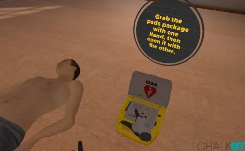 Defibrillator Simulator Oculus Meta Quest Game<span class="mi-jiaobiao" style="background-color: #e20808;">First Aid Points</span>