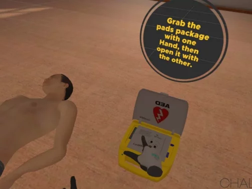 Defibrillator Simulator Oculus Meta Quest Game<span class="mi-jiaobiao" style="background-color: #e20808;">First Aid Points</span>