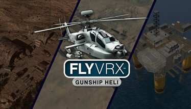 FlyVRX Military Gunship Helicopter War Oculus Meta Quest VR Game<span class="mi-jiaobiao" style="background-color: #ff0000;">Flight VIP</span>