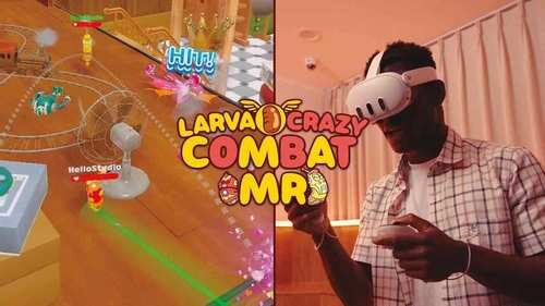 LARVA CRAZY COMBAT MR Oculus Meta Quest VR Game<span class="mi-jiaobiao" style="background-color: #ff0000;">Shooting VIP</span>